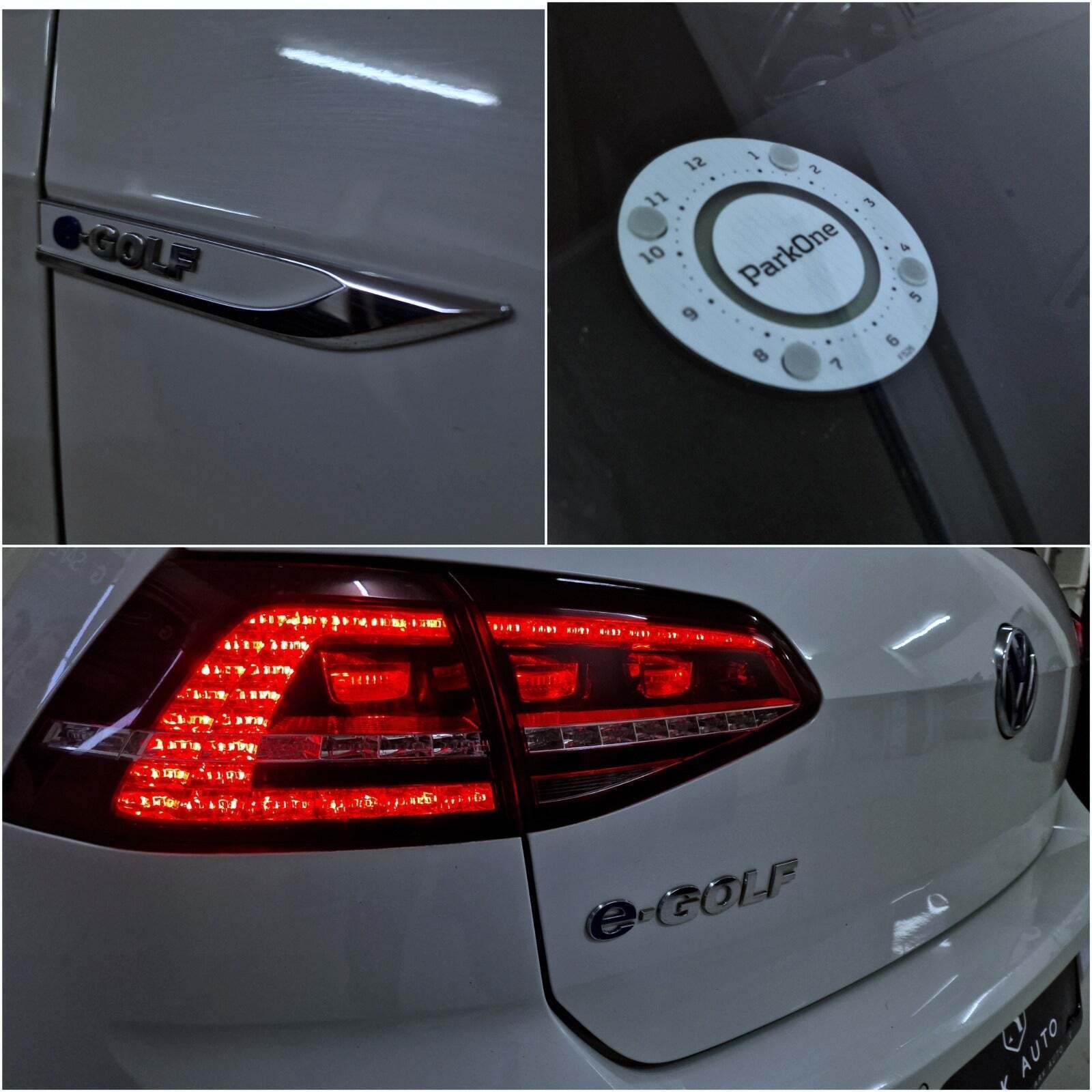 Hvid VW e-Golf VII fra 2017