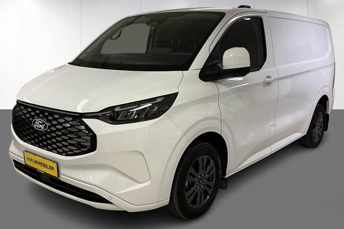 Hvid Ford E-Transit Custom fra 2025