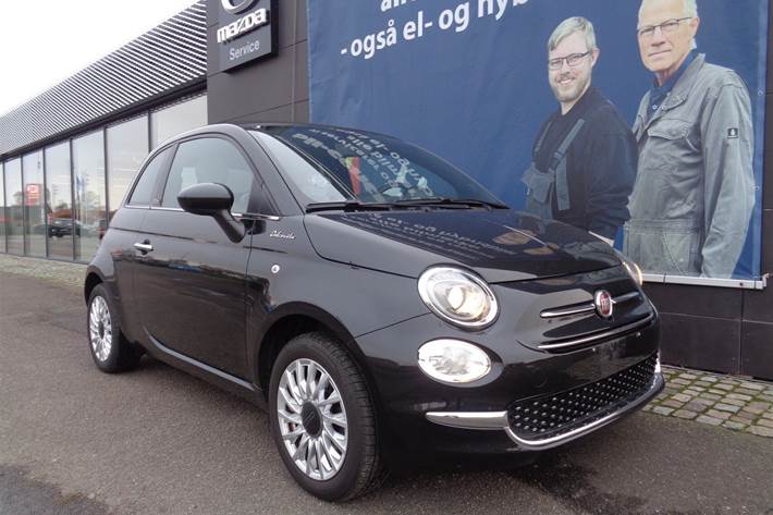 Sort Fiat 500C fra 2023
