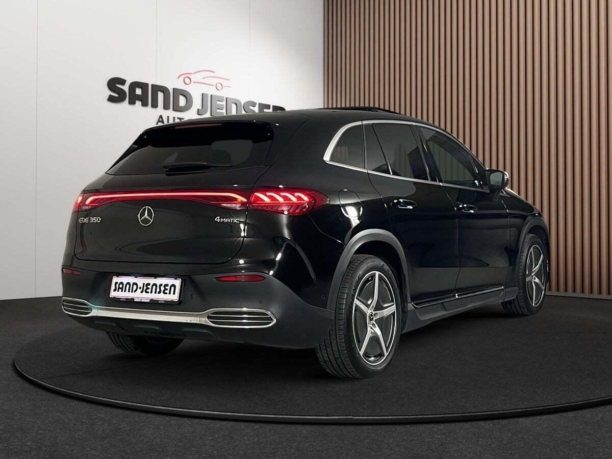 Sort Mercedes EQE350 SUV fra 2024