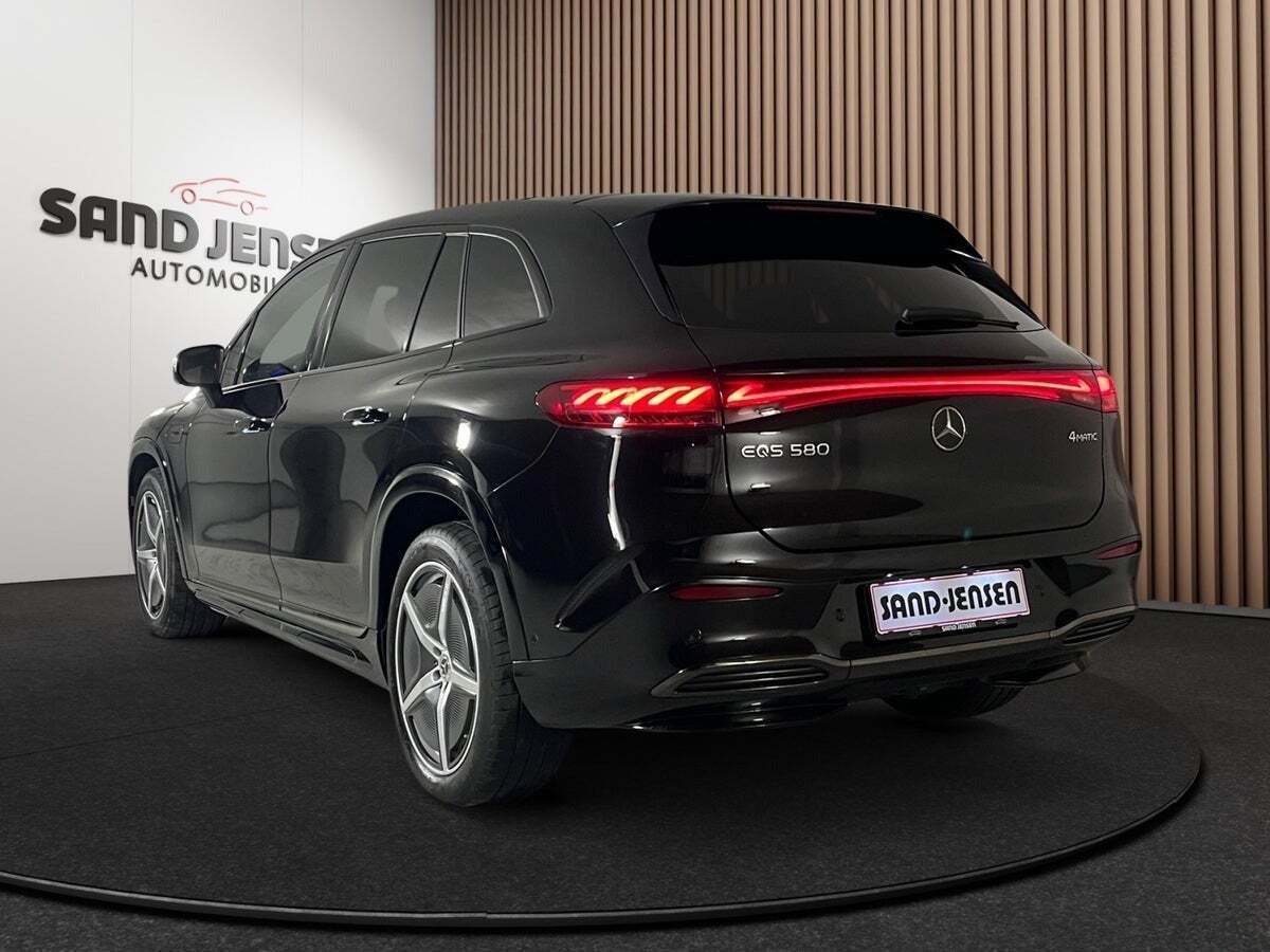 Sort Mercedes EQS580 SUV fra 2024