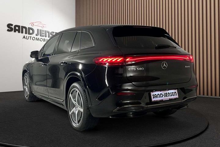 Sort Mercedes EQS580 SUV fra 2024