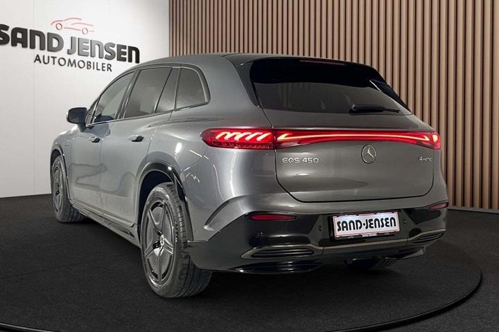 Grå Mercedes EQS450 SUV fra 2023