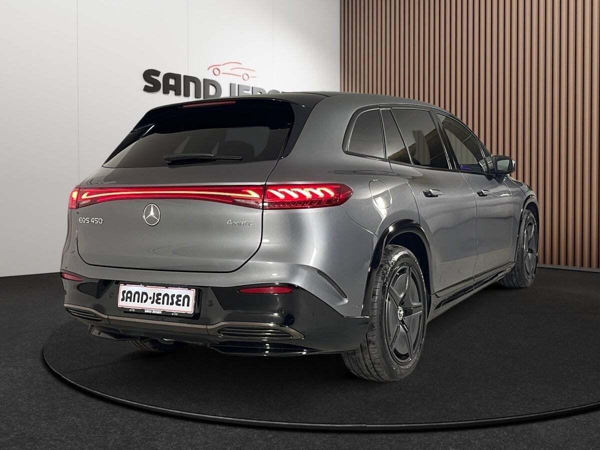 Grå Mercedes EQS450 SUV fra 2023