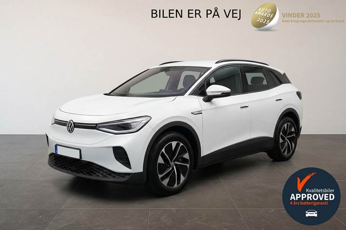 Hvid VW ID.4 fra 2021 set udefra