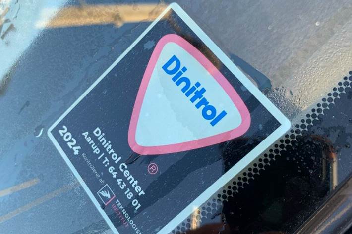 Blå Toyota Yaris fra 2015