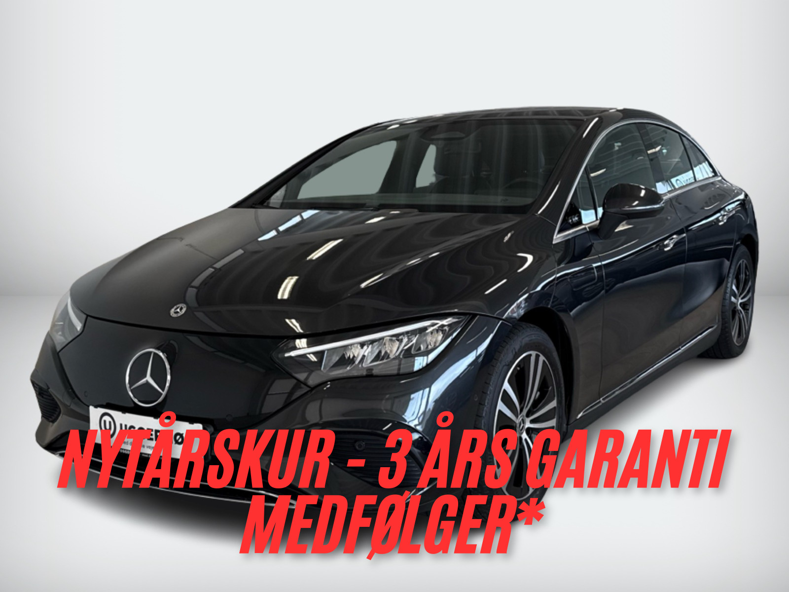 Grå Mercedes EQE350+ fra 2022