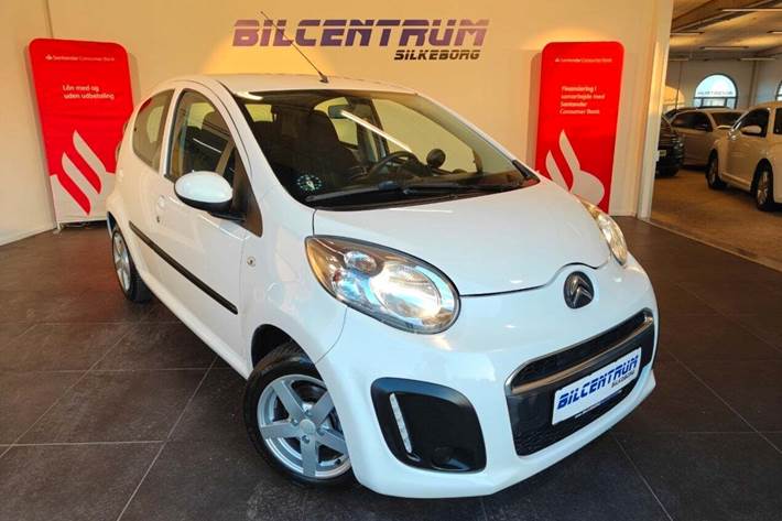 Hvid Citroën C1 fra 2013 set udefra
