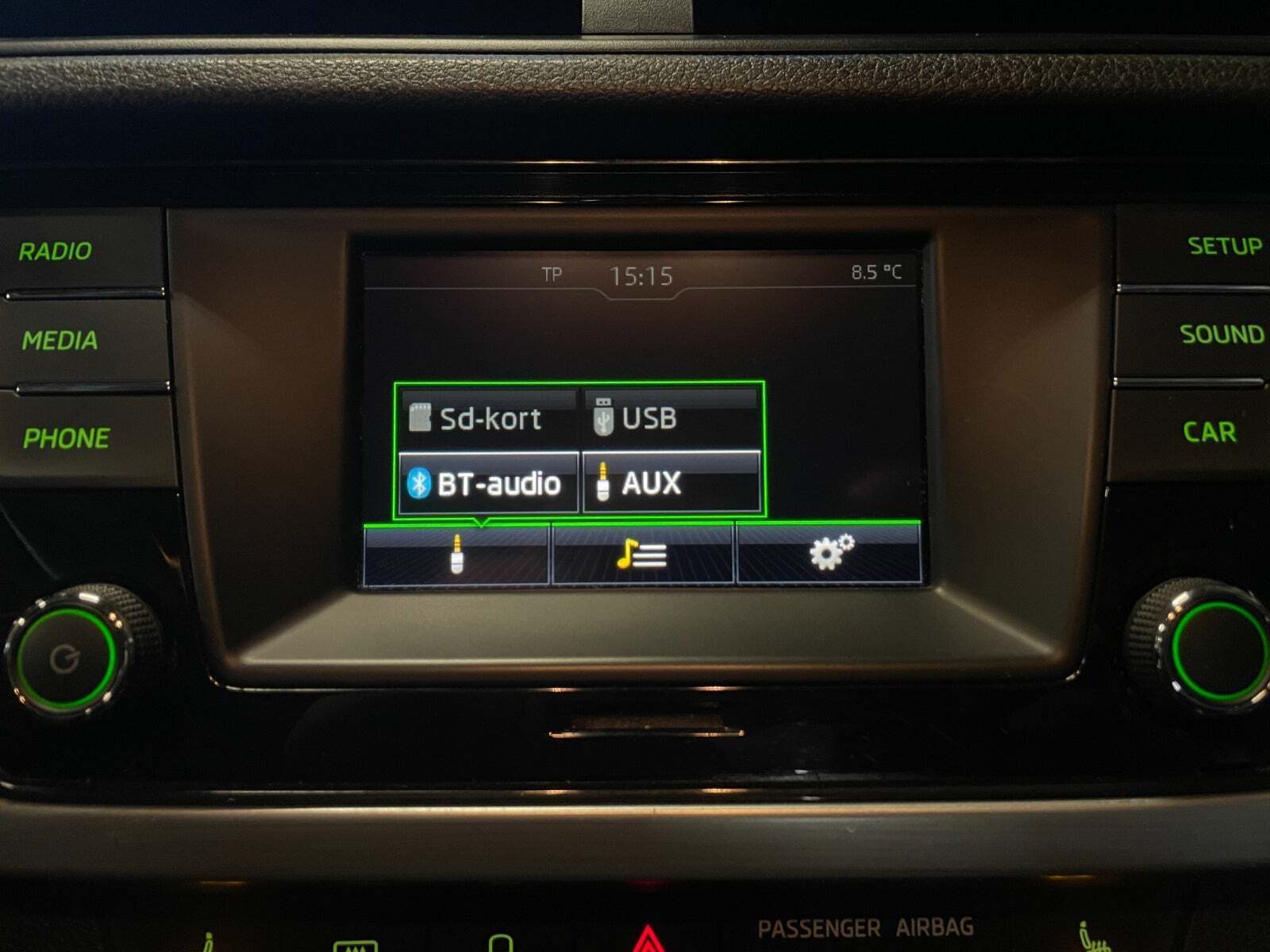 Hvid Skoda Fabia fra 2016