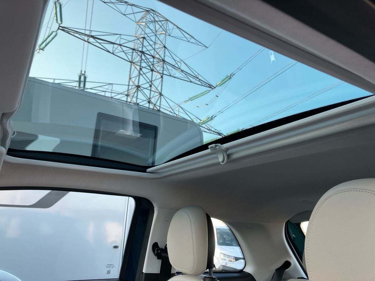 Blå Fiat 500e fra 2021