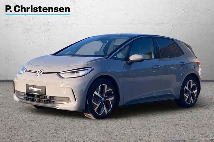 Grå VW ID.3 fra 2023 set udefra