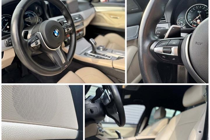 Grå BMW M550d fra 2012