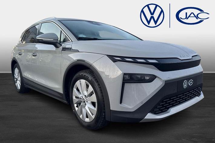 Grå Skoda Elroq fra 2025 set udefra