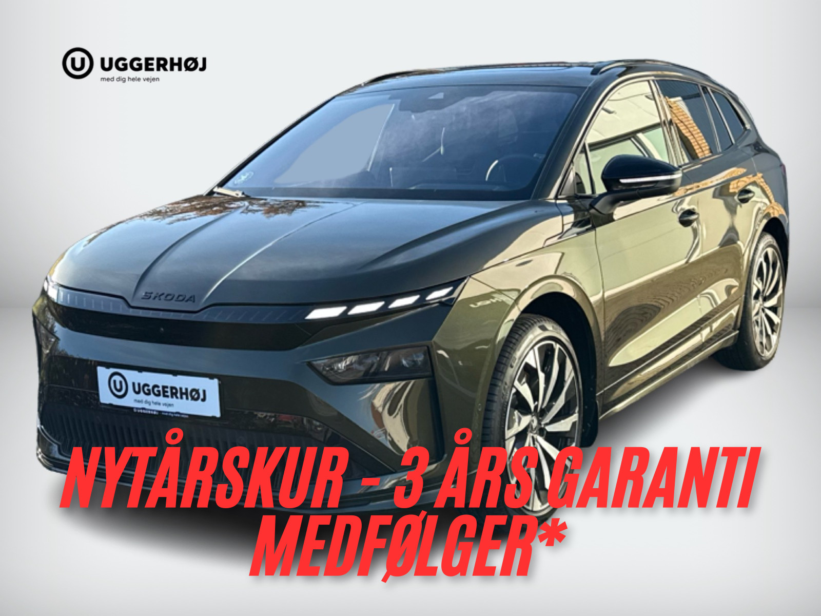 Grøn Skoda Enyaq fra 2026