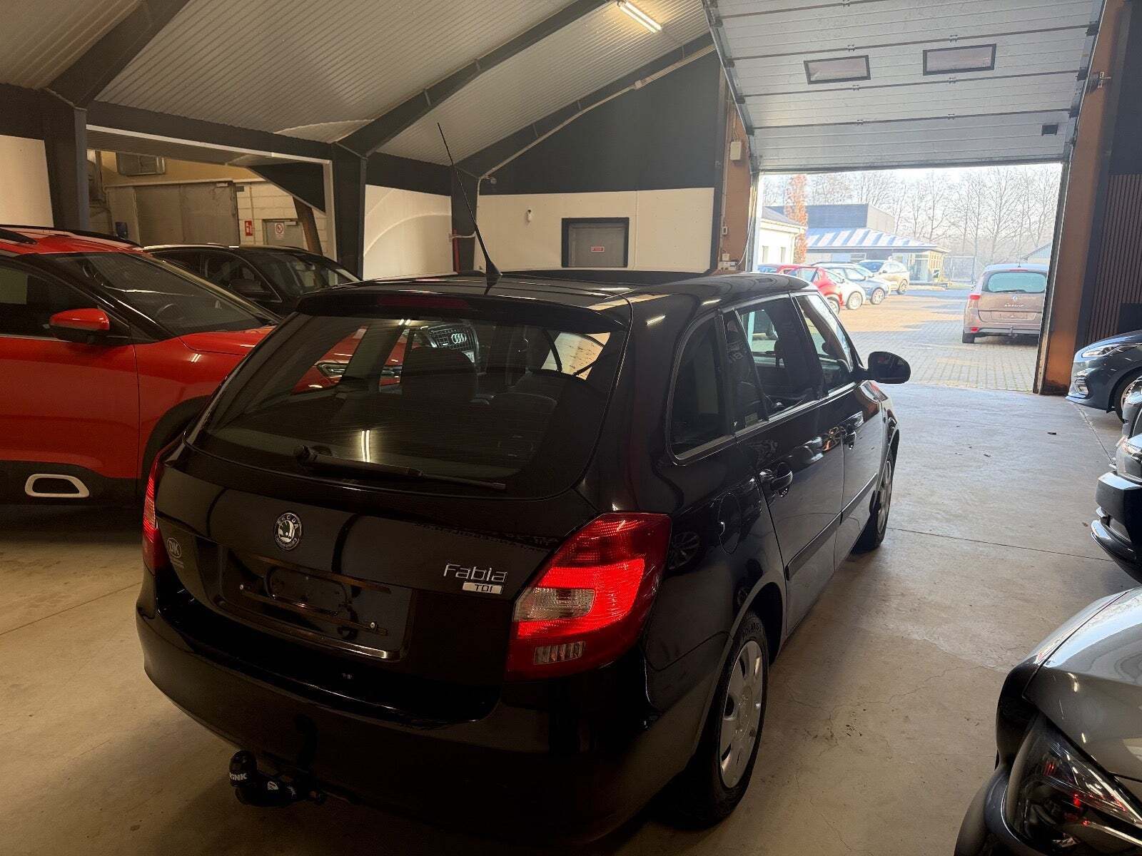 Sort Skoda Fabia fra 2009