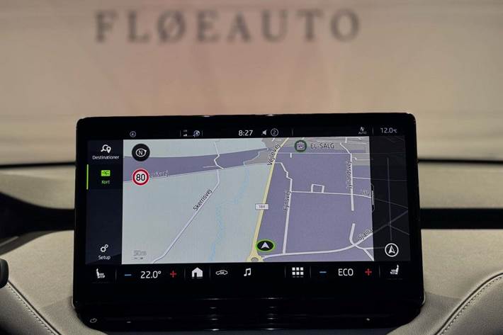 Rød Skoda Enyaq fra 2022