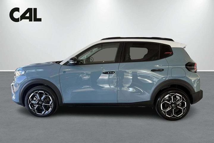 Blå Citroën ë-C3 fra 2025 set udefra