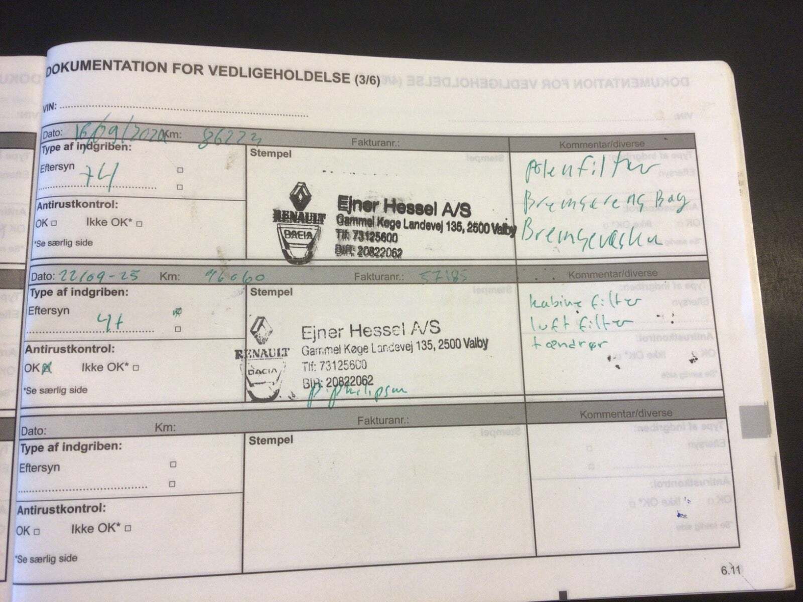 Rød Renault Clio IV fra 2018