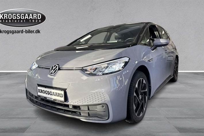 Grå VW ID.3 fra 2022 set udefra