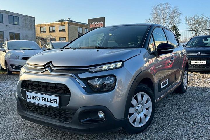 Grå Citroën C3 fra 2021 set udefra