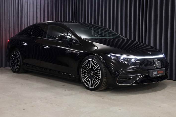 Sort Mercedes EQS450+ fra 2022