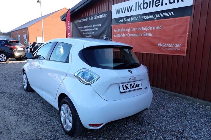 Hvid Renault Zoe fra 2017