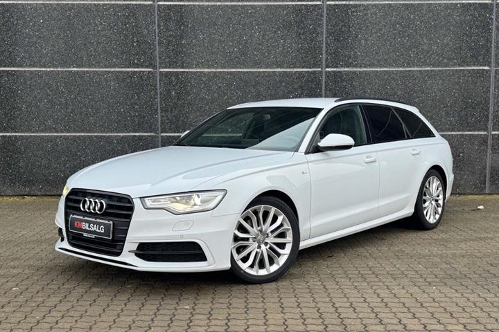Hvid Audi A6 fra 2013