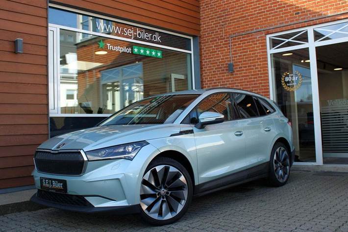 Grøn Skoda Enyaq fra 2022