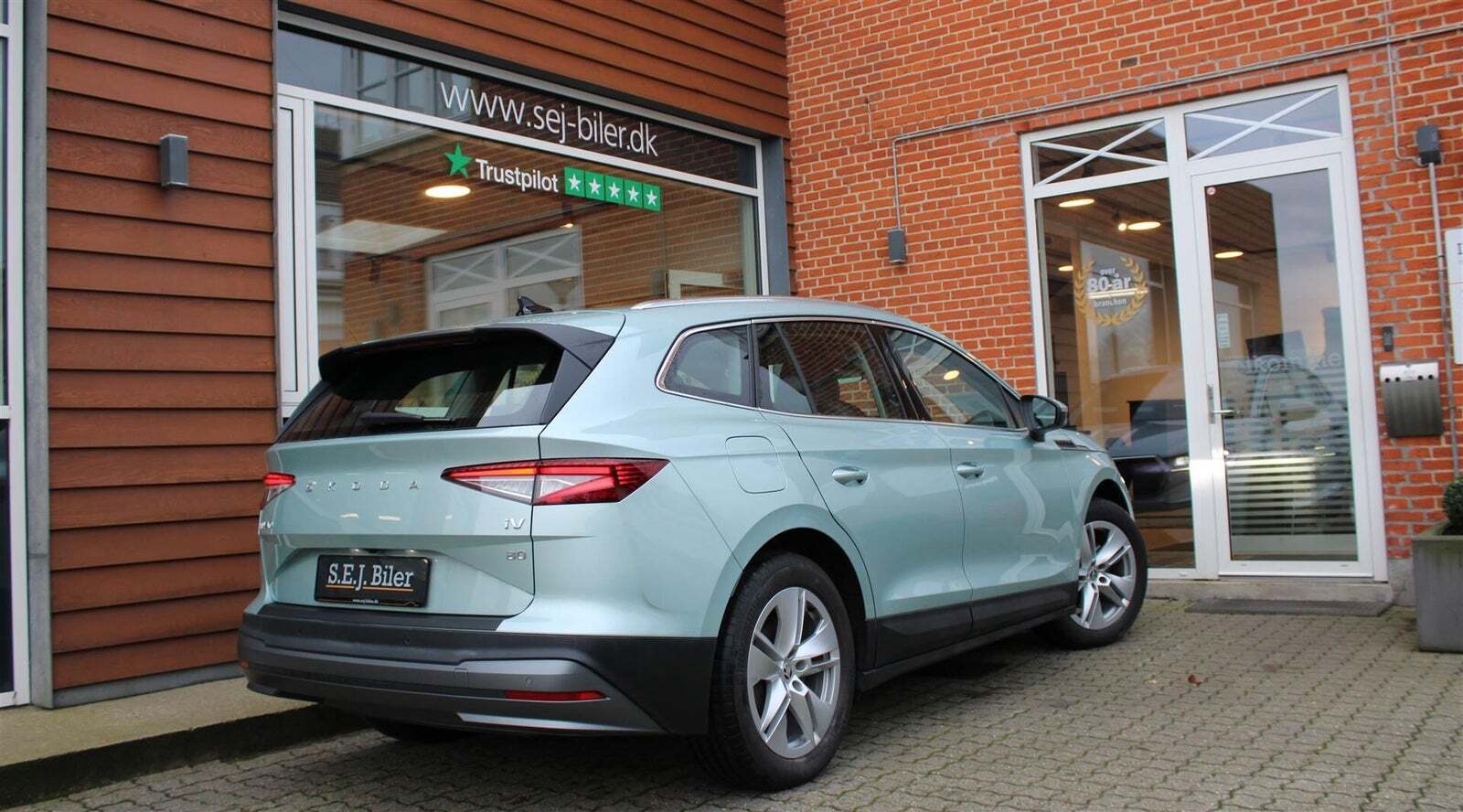 Grøn Skoda Enyaq fra 2022