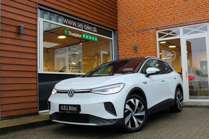 Hvid VW ID.4 fra 2022 set udefra