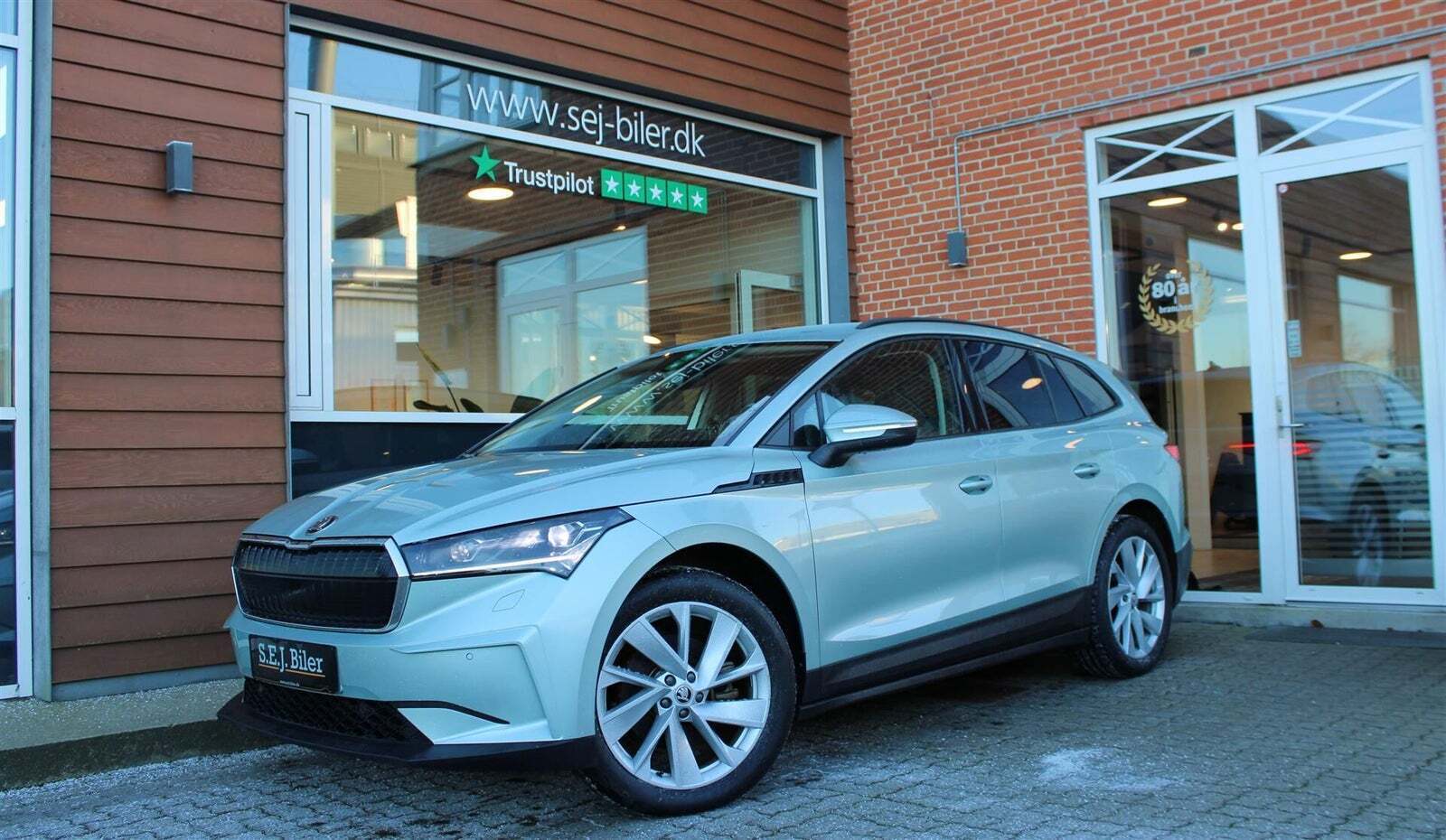 Grøn Skoda Enyaq fra 2021