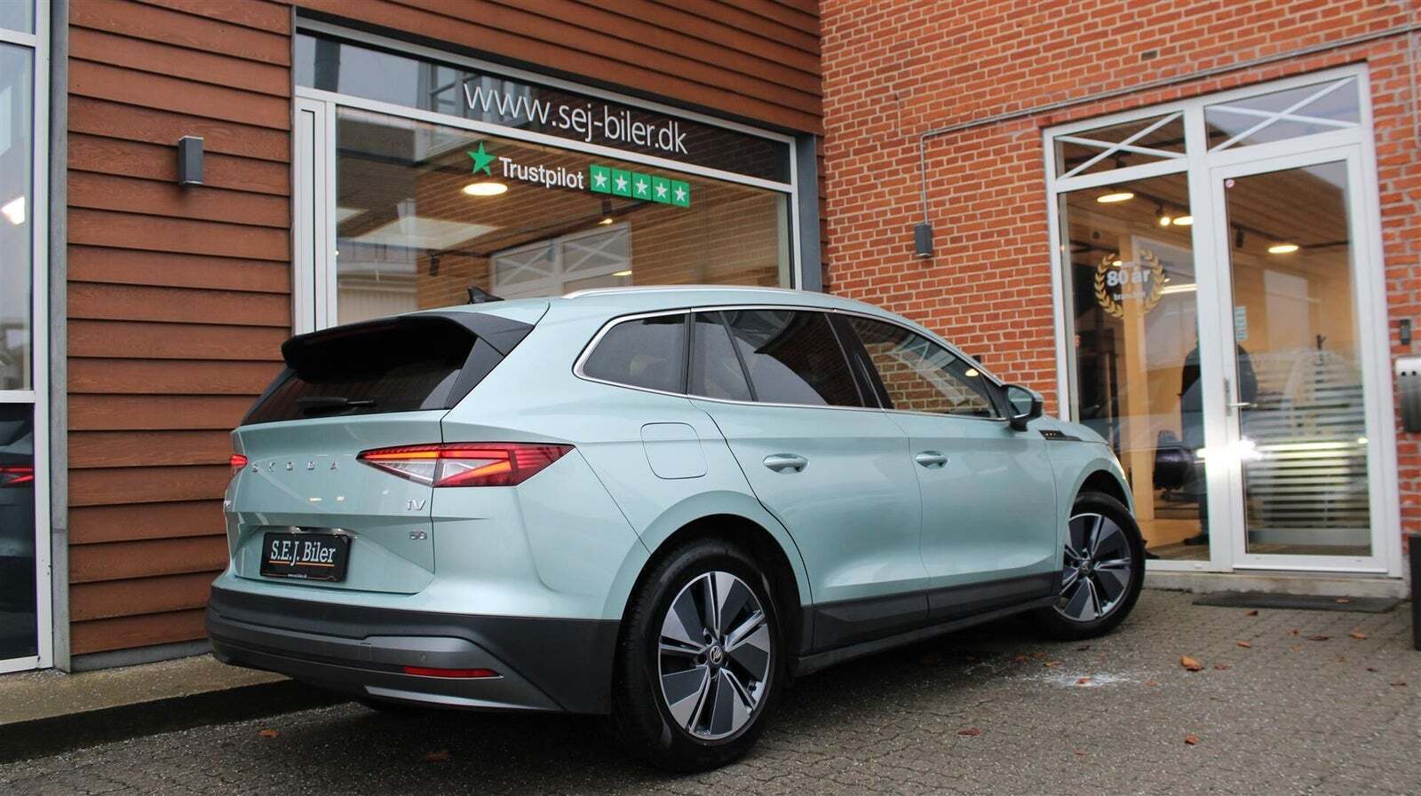 Grøn Skoda Enyaq fra 2022