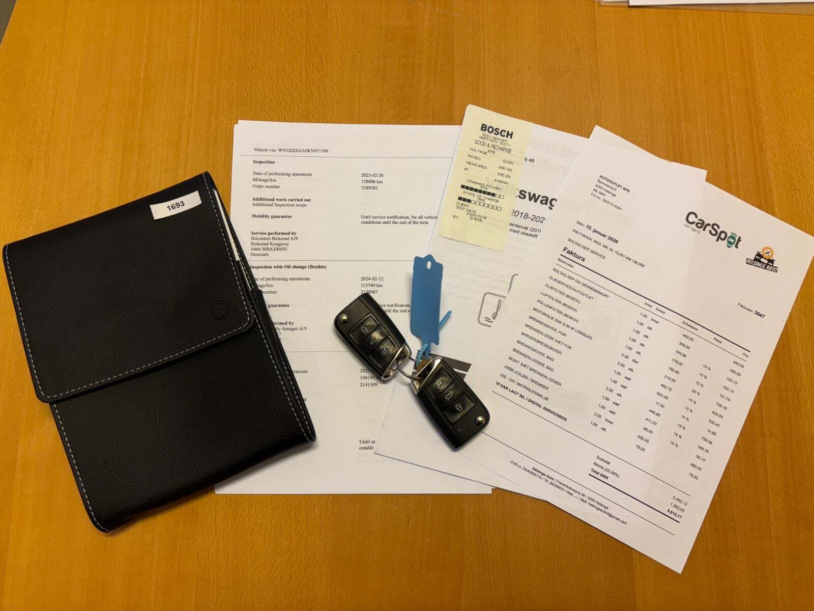 Hvid VW T-Roc fra 2019