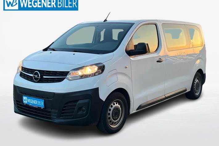 Hvid Opel Vivaro-e fra 2020 set udefra