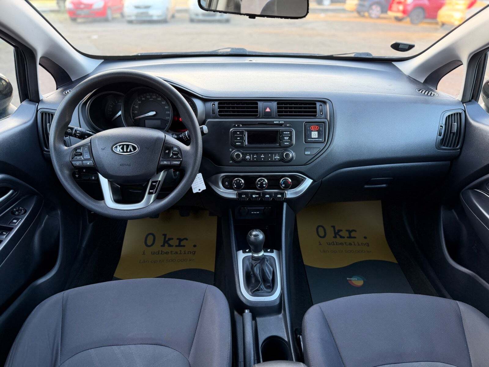 Grøn Kia Rio fra 2012
