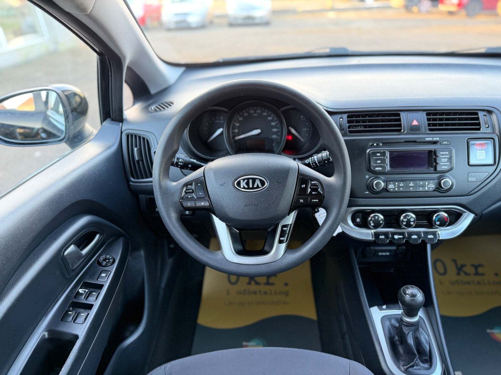 Grøn Kia Rio fra 2012