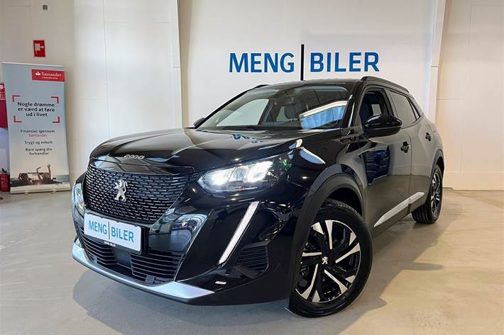 Sort Peugeot e-2008 fra 2021 set udefra