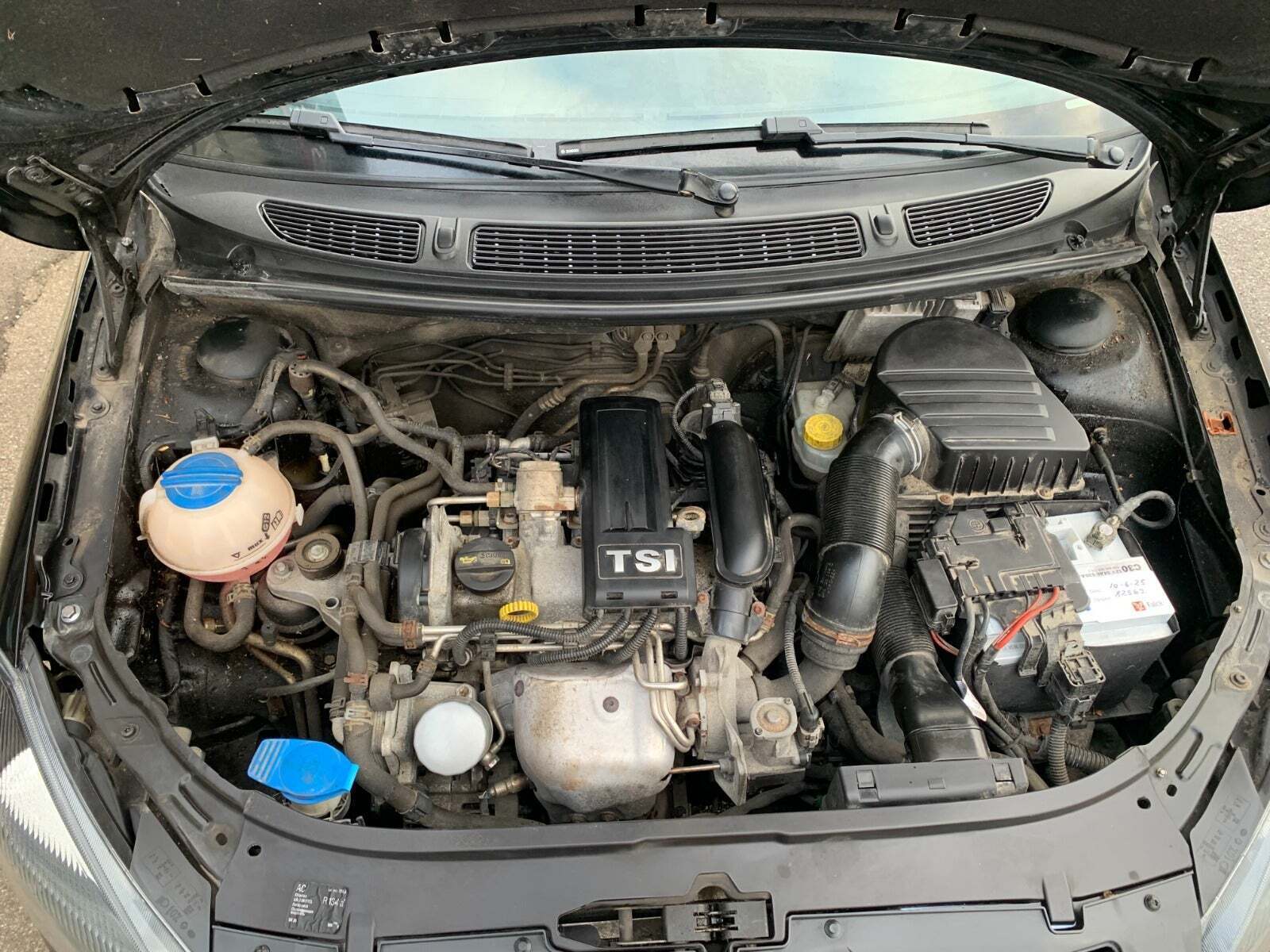 Grøn Skoda Fabia fra 2014