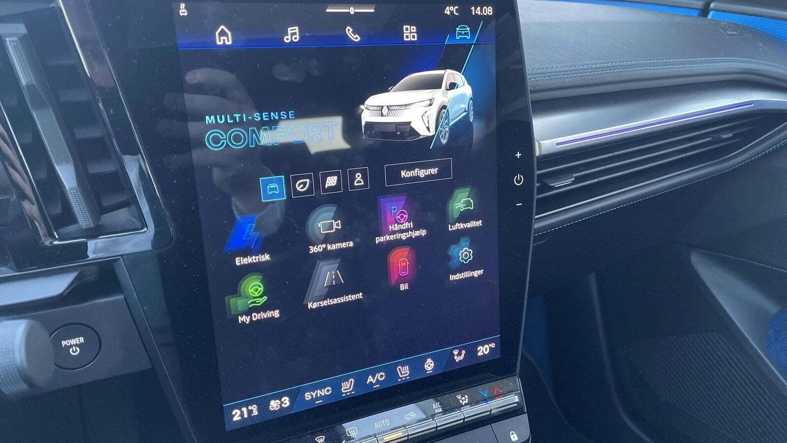 Hvid Renault Scenic E-Tech fra 2025