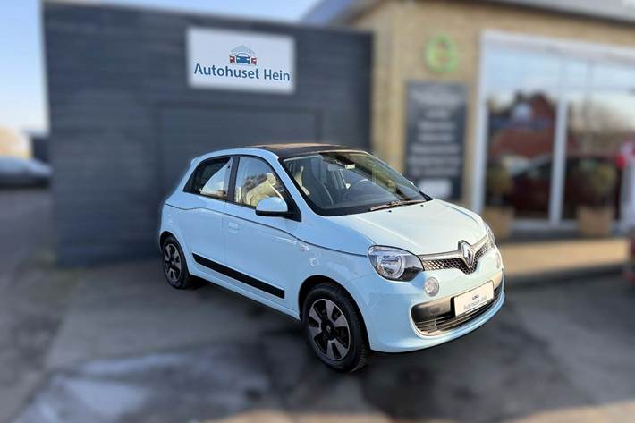 Blå Renault Twingo fra 2015 set udefra