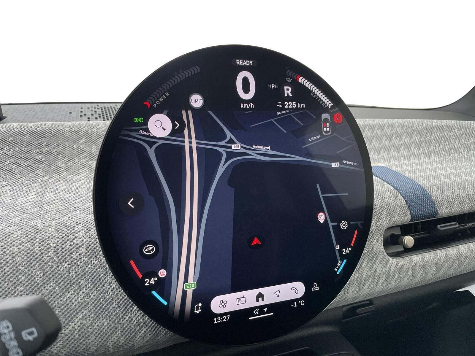 Blå Mini Cooper SE fra 2025