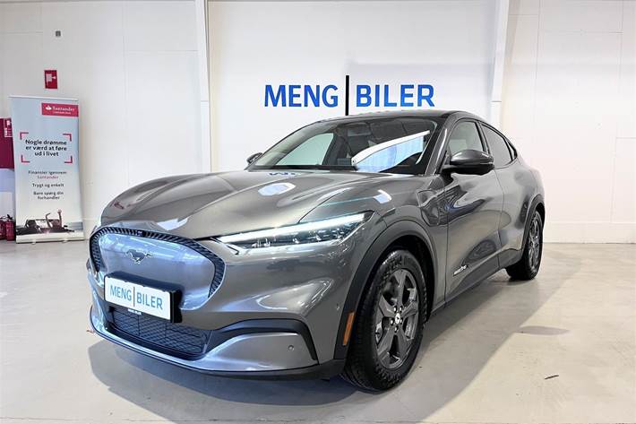 Grå Ford Mustang Mach-E fra 2021 set udefra