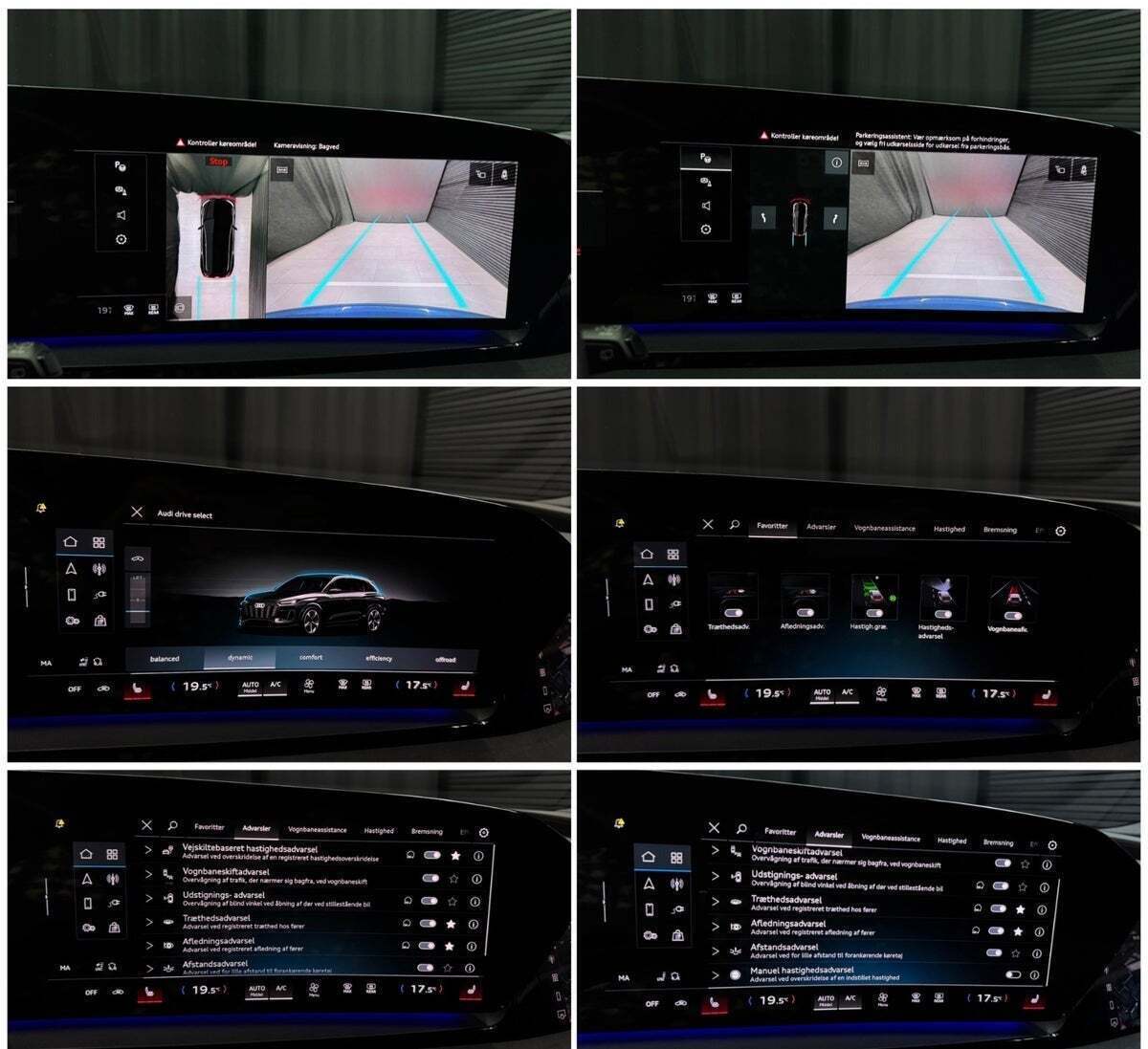 Blå Audi Q6 e-tron fra 2024