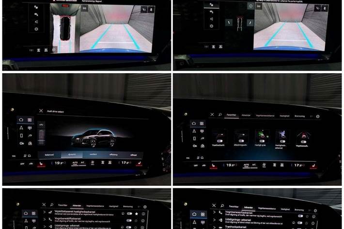 Blå Audi Q6 e-tron fra 2024