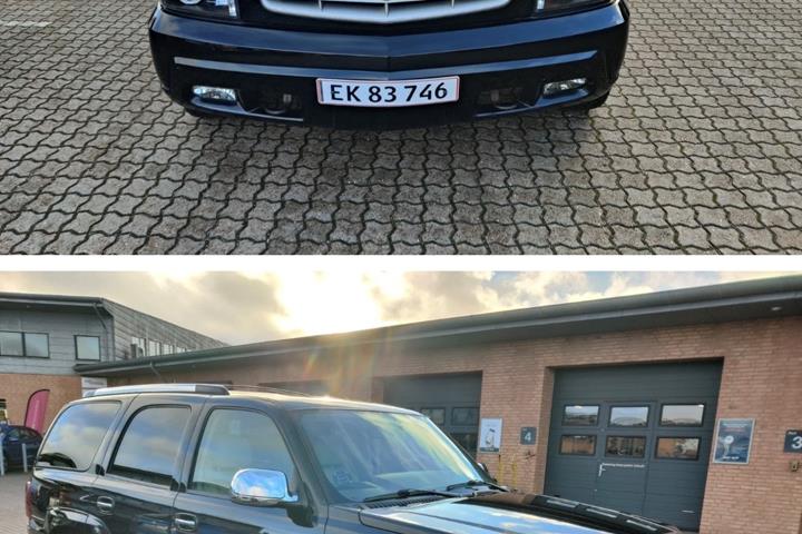 Sort Cadillac Escalade fra 2005