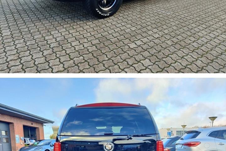 Sort Cadillac Escalade fra 2005