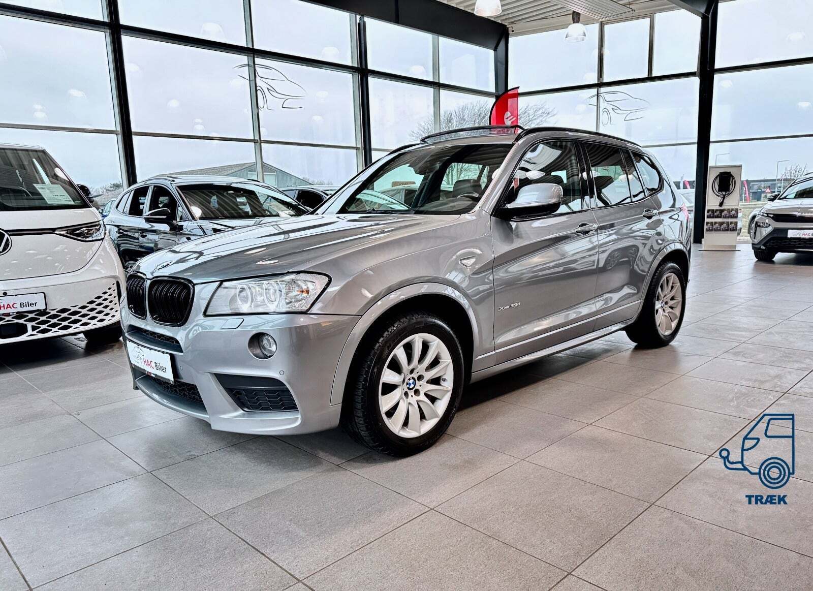 Grå BMW X3 fra 2012