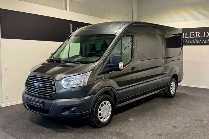 Grå Ford Transit 350 L2 Van fra 2018