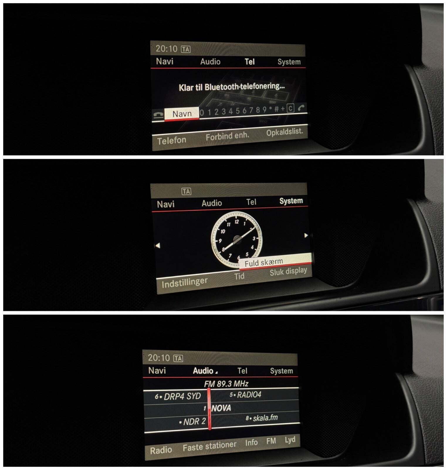 Sort Mercedes C220 fra 2013