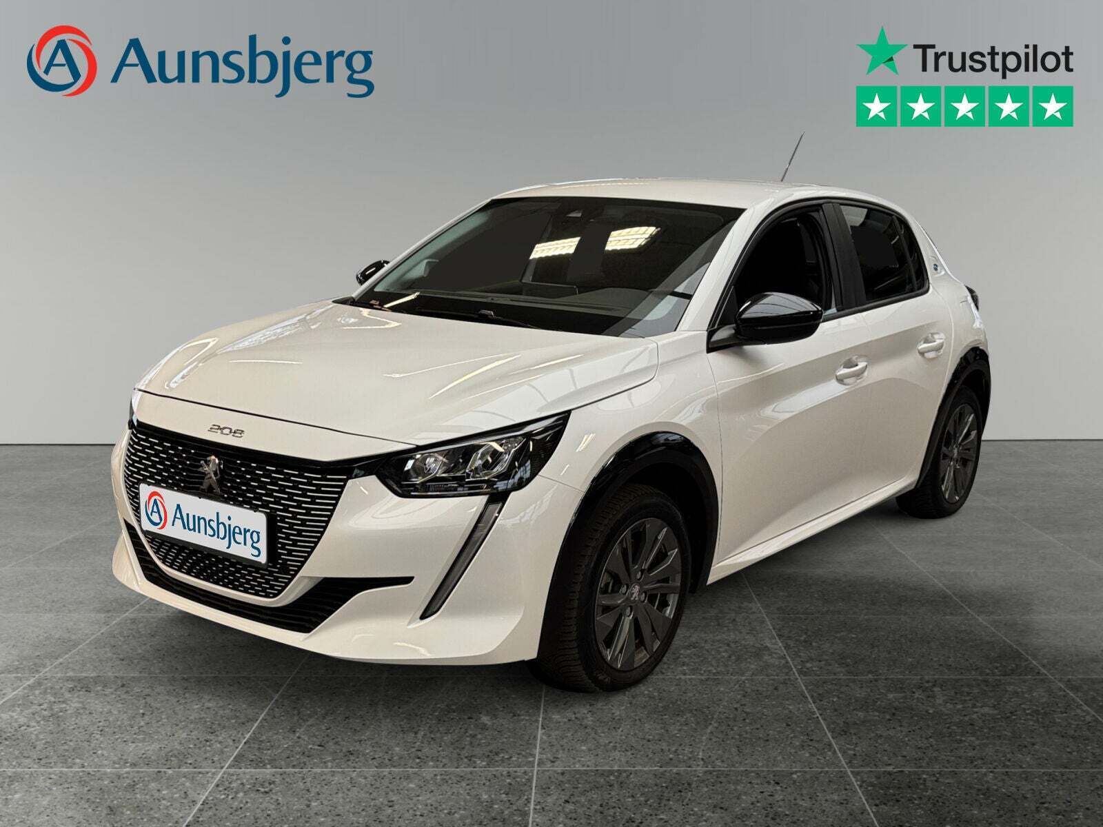Hvid Peugeot e-208 fra 2022